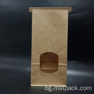 Торбичка за хляб с плоско дъно с тенекиена вратовръзка